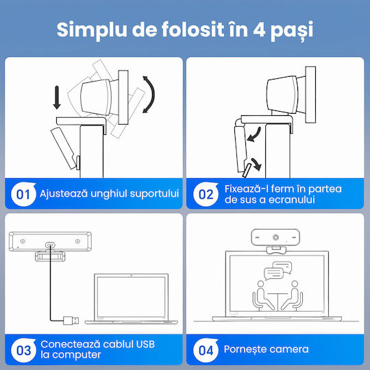 Web Camera 2K με Autofocus TN-034