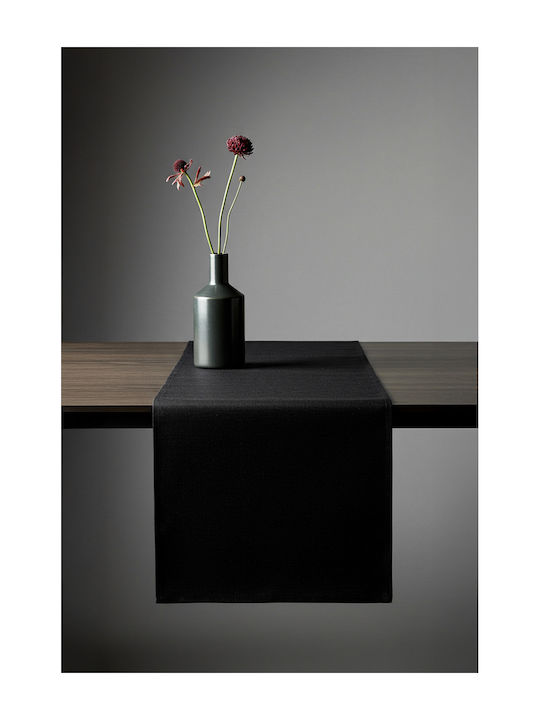 SteweHome Baumwoll Läufer Schwarz 150x50cm