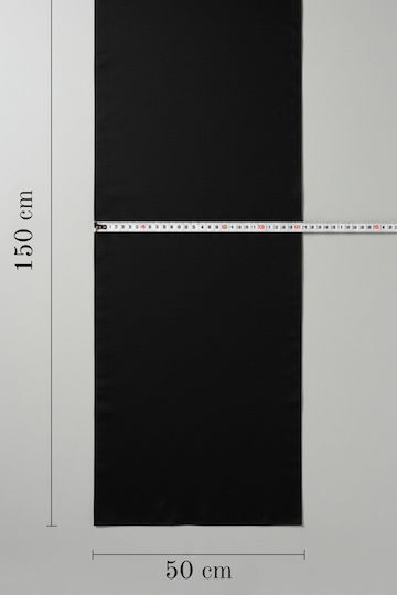 SteweHome Baumwoll Läufer Schwarz 150x50cm