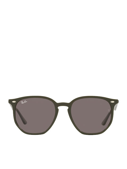 Ray Ban Unisex Sunglasses with Green Plastic Frame and Brown Lens RB4306 65757N