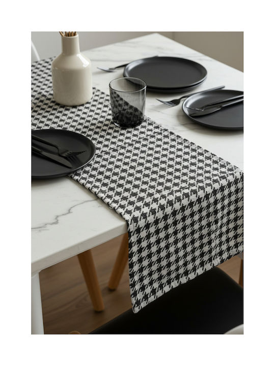SteweHome Leinen Tischdecke Schwarz 150x50cm