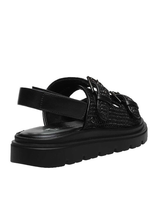 Γυναικεία Σανδάλια Flatforms Μαύρα
