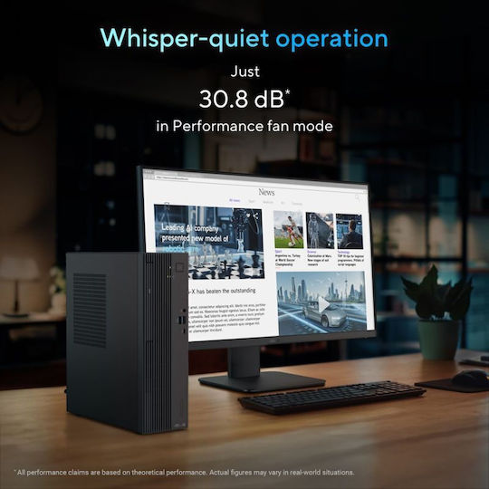 Asus ExpertCenter P500 SFF SFF Настолен Компютър (5-210H/16GB DDR5/512GB SSD/W11 Pro)