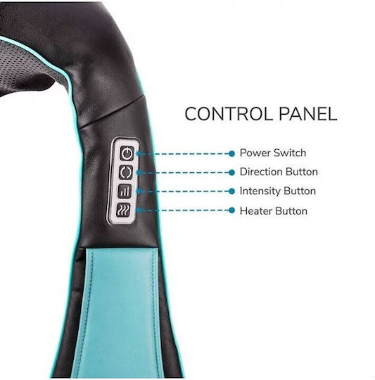 Massage Device Shiatsu for the Body with Infrared Heat