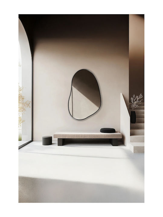 SteweHome Καθρέπτης Μπάνιου από MDF 55x70cm Χρυσός