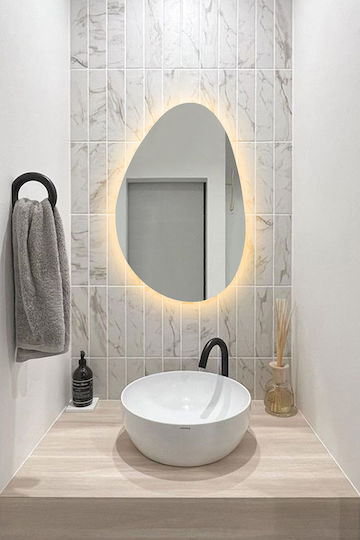 SteweHome Bathroom Mirror 35x55cm Yellow