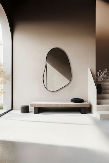 SteweHome Bathroom Mirror Made of MDF 100x135cm Bronze