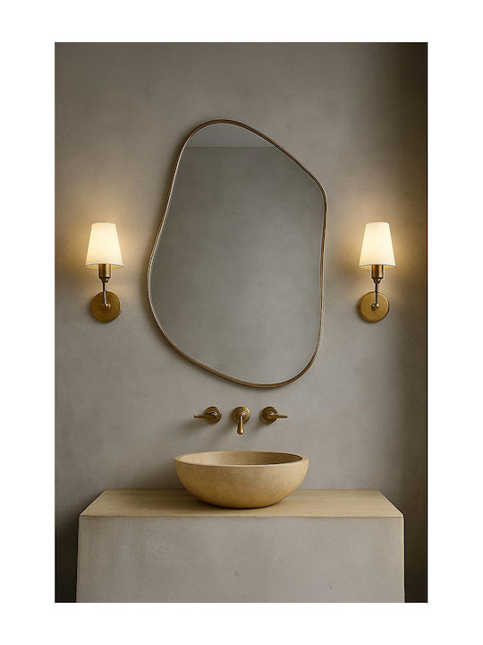 SteweHome SteweHome Badezimmerspiegel aus Metall 50x70cm Grau