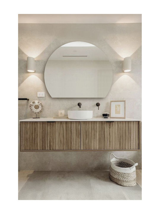 SteweHome Bathroom Mirror Made of Metal 65x70cm Bronze
