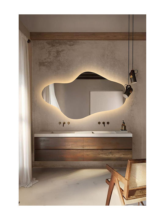 SteweHome Bathroom Mirror Led 30x60cm Yellow