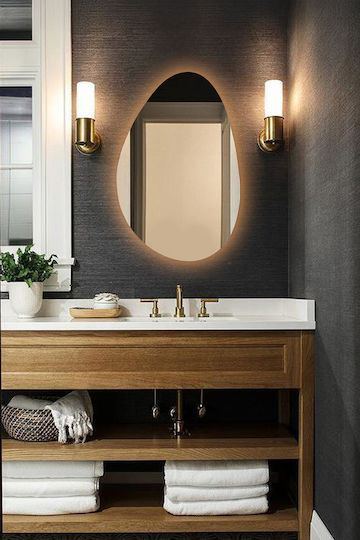 SteweHome STE-021207-V42471-130839 Καθρέπτης 50x75cm Κίτρινο SteweHome STE-021207-V42471-130839 Καθρέπτης 50x75cm Κίτρινο