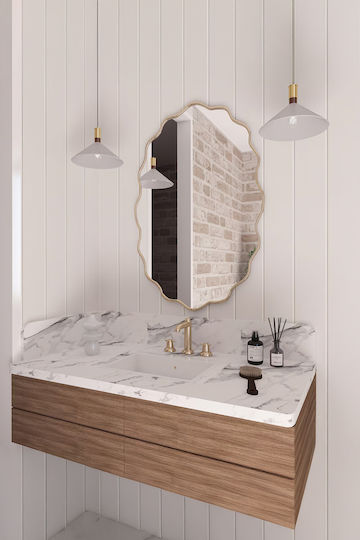 SteweHome Bathroom Mirror 100x55cm White