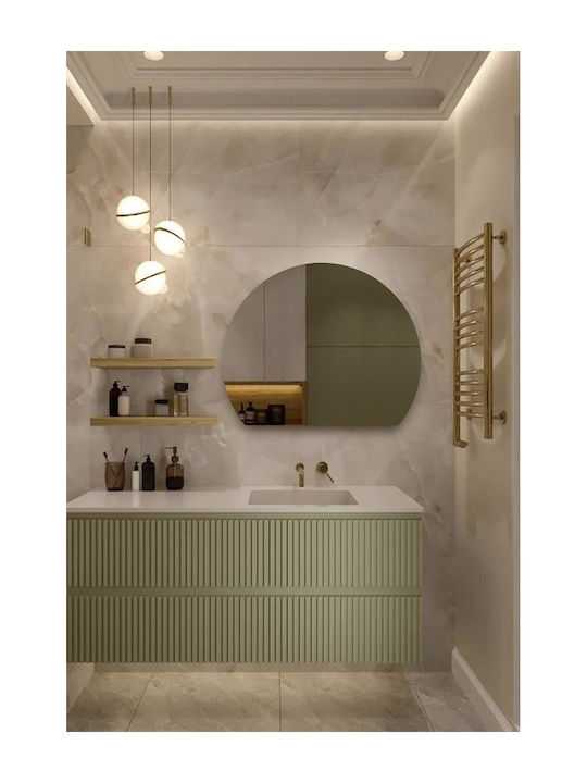 SteweHome Bathroom Mirror Made of Metal 35x40cm Bronze