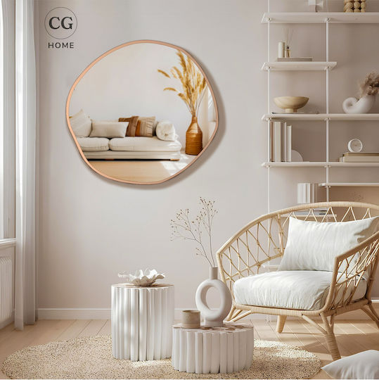SteweHome STE-009401-V15278-130434 Καθρέπτης από MDF 80x80cm Μπρονζέ