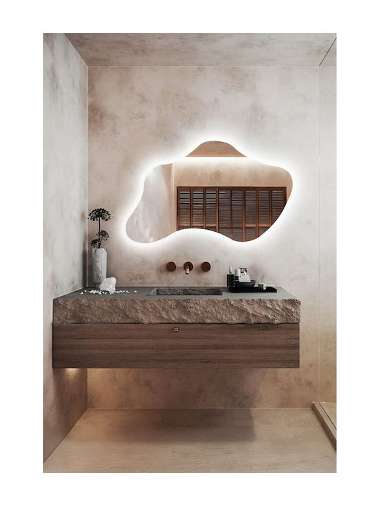 SteweHome Огледало За Баня Led 45x75cm Бял