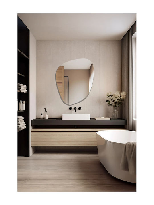 SteweHome Bathroom Mirror Led 100x80cm Yellow