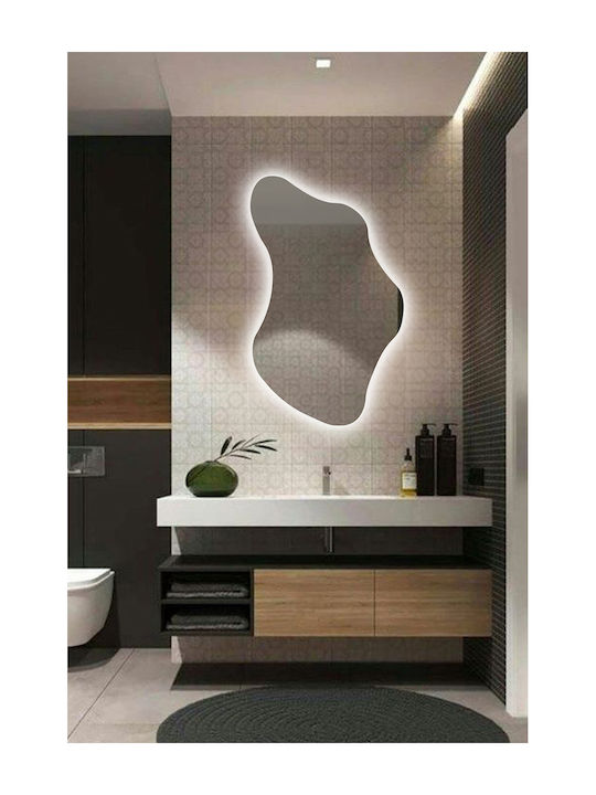 SteweHome Огледало За Баня Led 45x75cm Бял