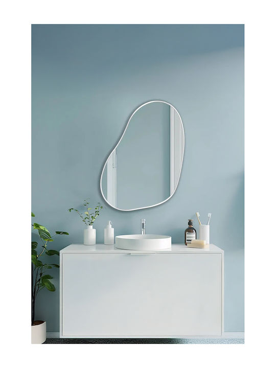 SteweHome SteweHome Badezimmerspiegel aus MDF 70x90cm Silber
