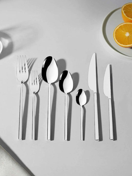 SteweHome Cutlery Set Stainless Steel Gray 84 Pieces