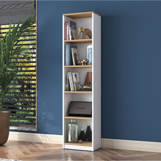 White Bookcase 40x25x161.8cm
