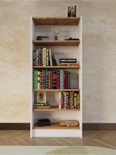 Bücherregal Beige 65x22x150cm