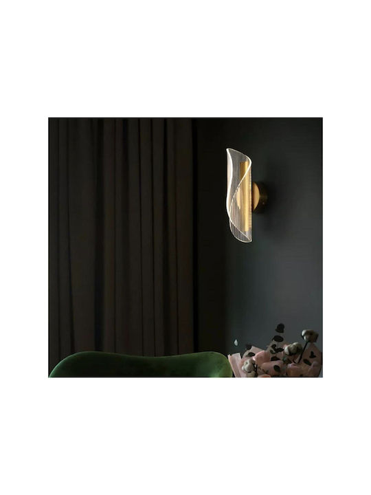 SteweHome Moderne Wandleuchte mit Lampenbirnensockel E27 Gelbe