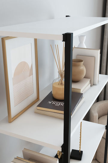 White Bookcase 50x24x150cm
