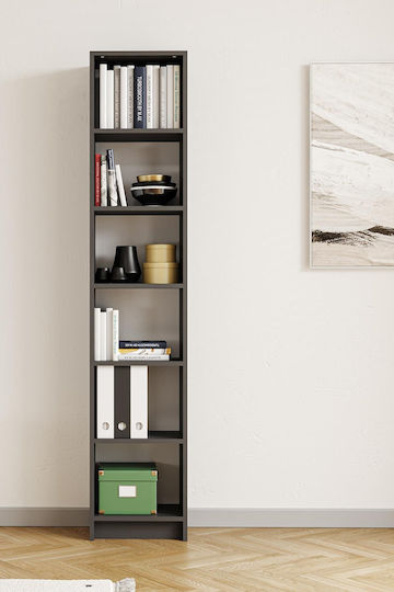 Βιβλιοθήκη Γκρι 40x28x200εκ.