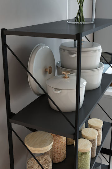 Βιβλιοθήκη Μεταλλική 50x24x150εκ.