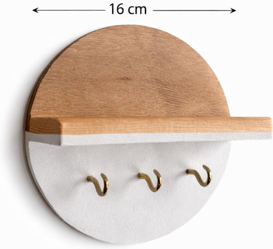 White Wall Shelf 15x7x7cm