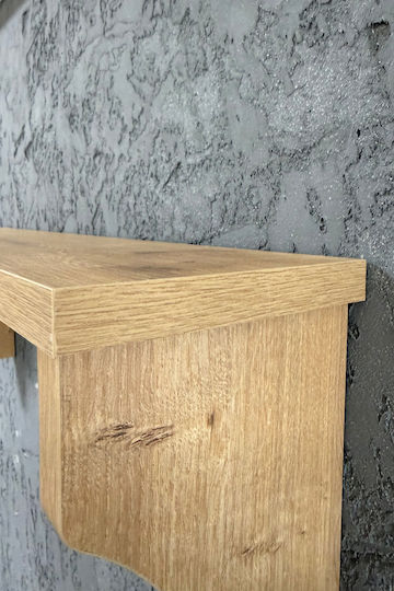 Кафяв Стенен Рафт 60x14x14см