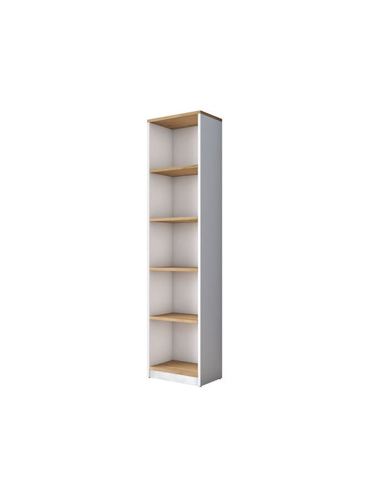 Βιβλιοθήκη Λευκή 40x25x161.8εκ.