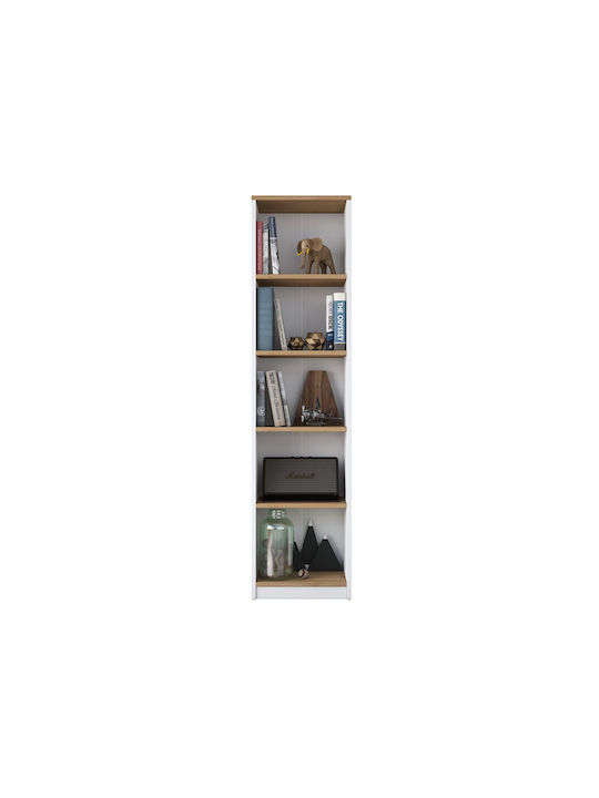 Βιβλιοθήκη Λευκή 40x25x161.8εκ.