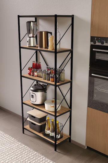 Bücherregal Braun 50x24x151cm