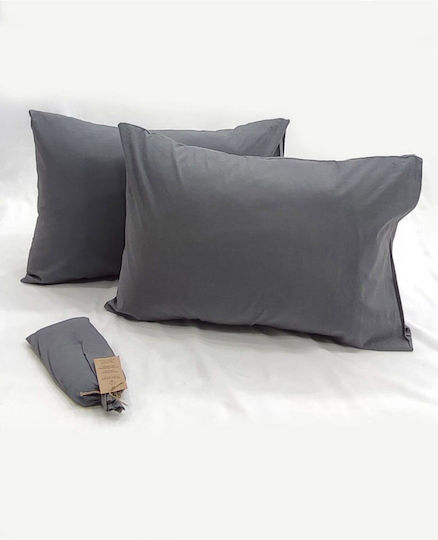 SteweHome Подредба Сиви Калъфки За Възглавници 50x70cm STE-020953-V41914
