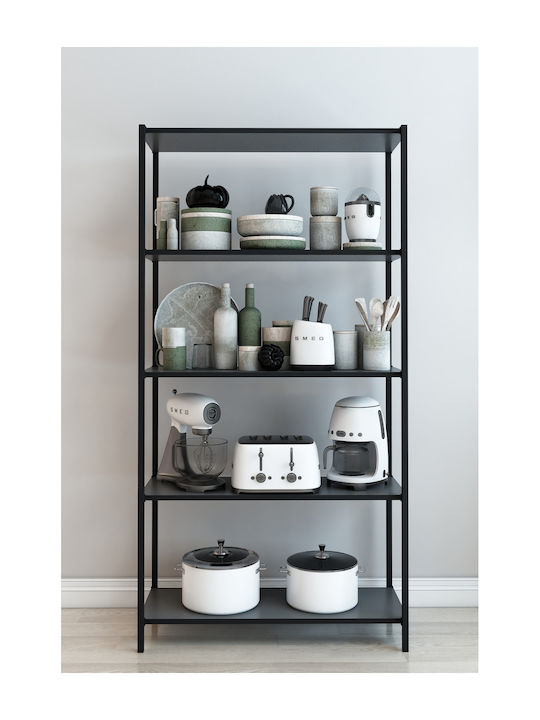 Gray Bookcase 50x24x150cm