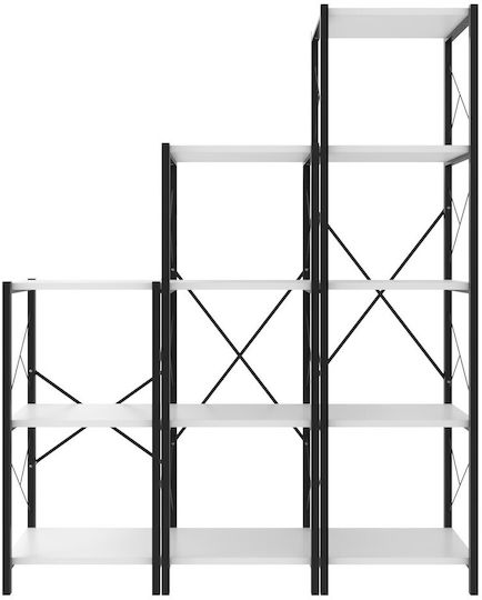 Етажерка Бяла 120x30x151см