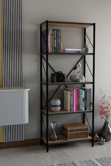 Bücherregal Braun 60x25x150cm