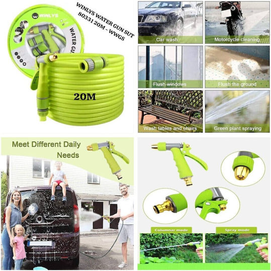 Gartenschlauch Bewässerung Set 1/2" 20m