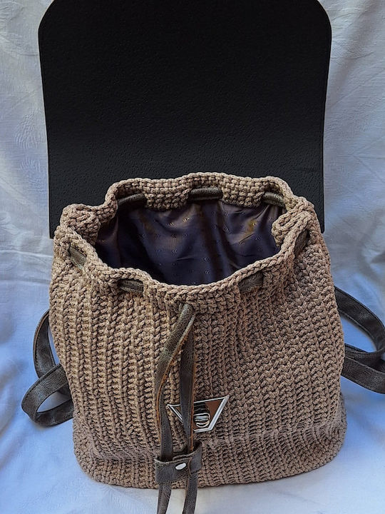 Rucksack Damen Handtaschen Beige