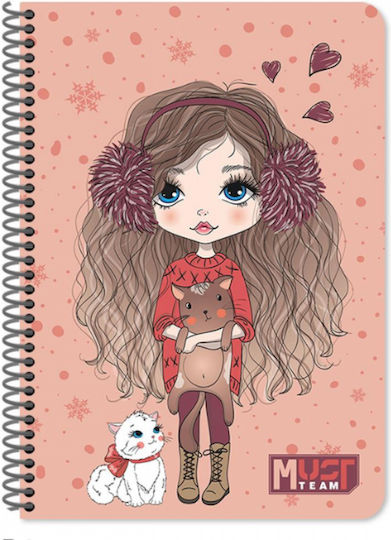 Must Team Spiral Ruled B5 Notebook 30 Paper Sheets Various Designs