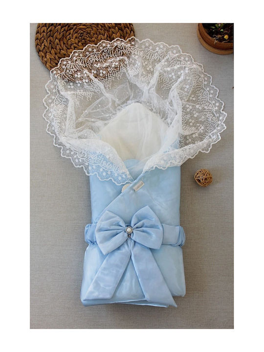 SteweHome Nursery Swaddling Cotton Blue Blanket 85x85cm