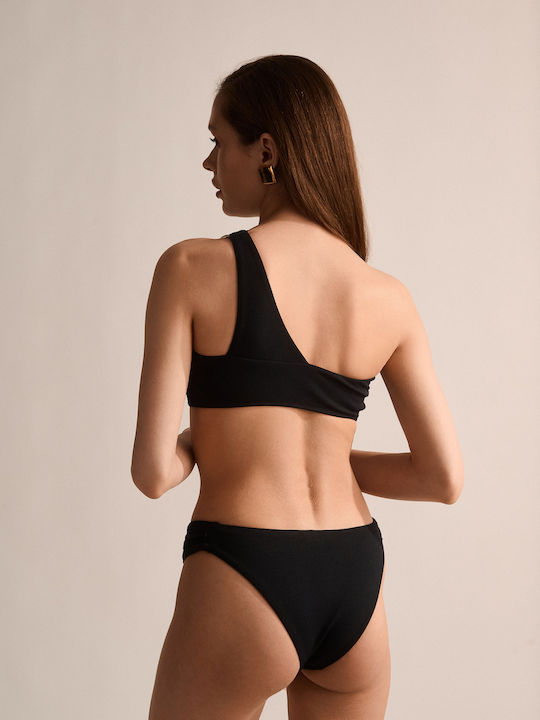 Bikini με έναν Ώμο Μαύρο