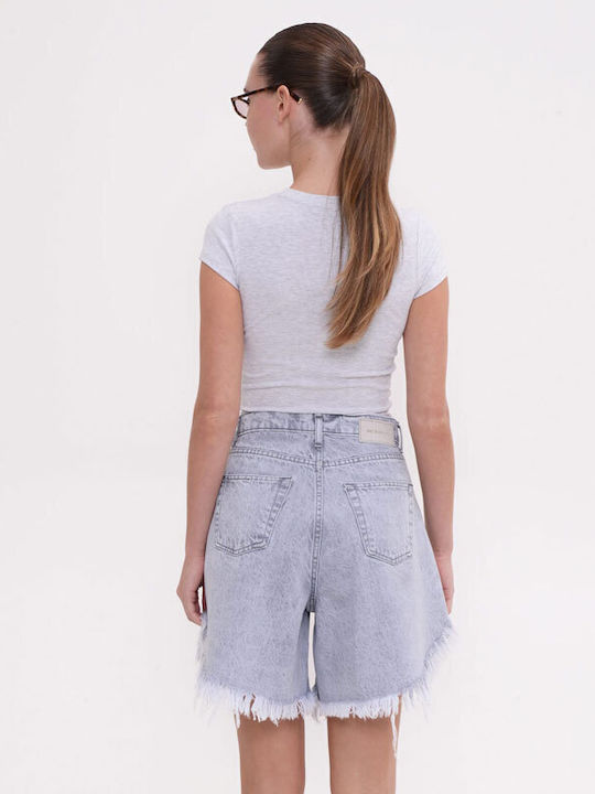 Γυναικεία Βερμούδα Τζιν Platinum Grey