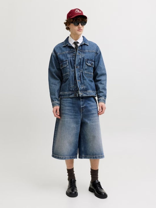 Herren Shorts Denim Blau