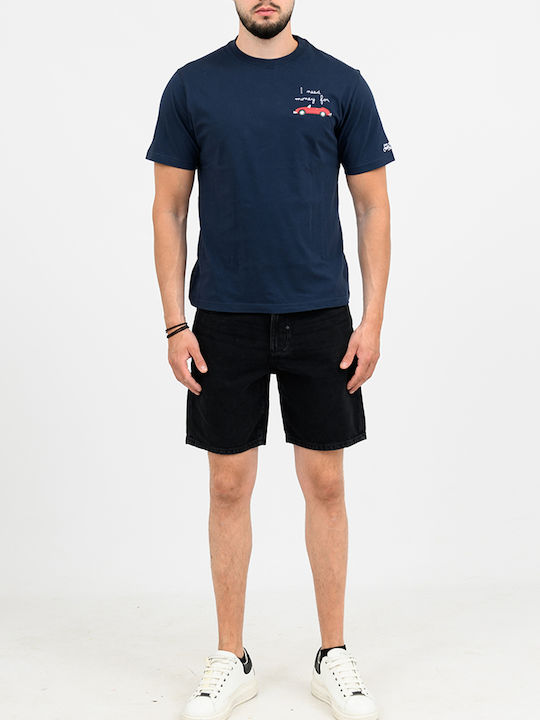 Men's Denim Black Shorts