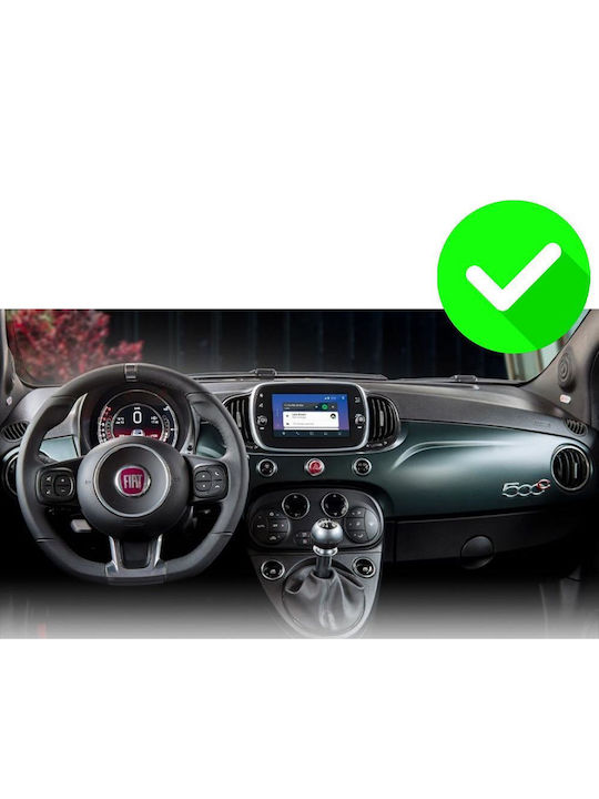 Carmedia Ηχοσύστημα Αυτοκινήτου για Fiat 500 2016 (Bluetooth/USB/WiFi/GPS/Apple-Carplay/Android-Auto) με Οθόνη Αφής 9"
