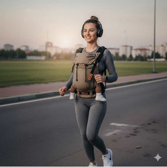 SteweHome Baby Carrier Wrap Brown with Maximum Weight 3.5kg