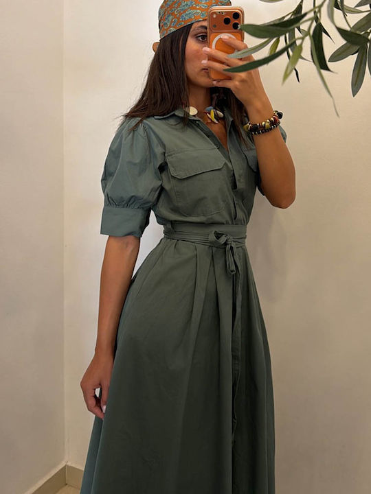 Rochie Midi Verde