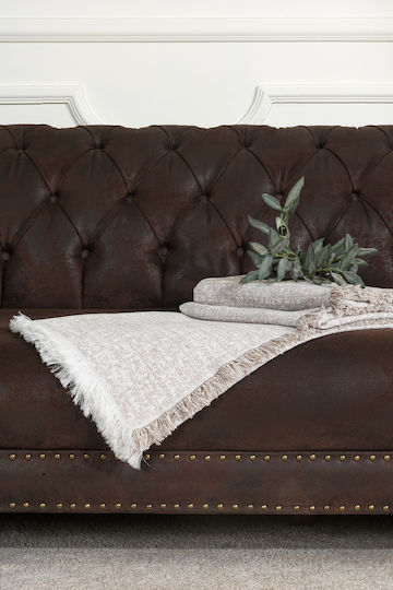 SteweHome Πολυθρόνας Π170xΜ210cm Καφέ